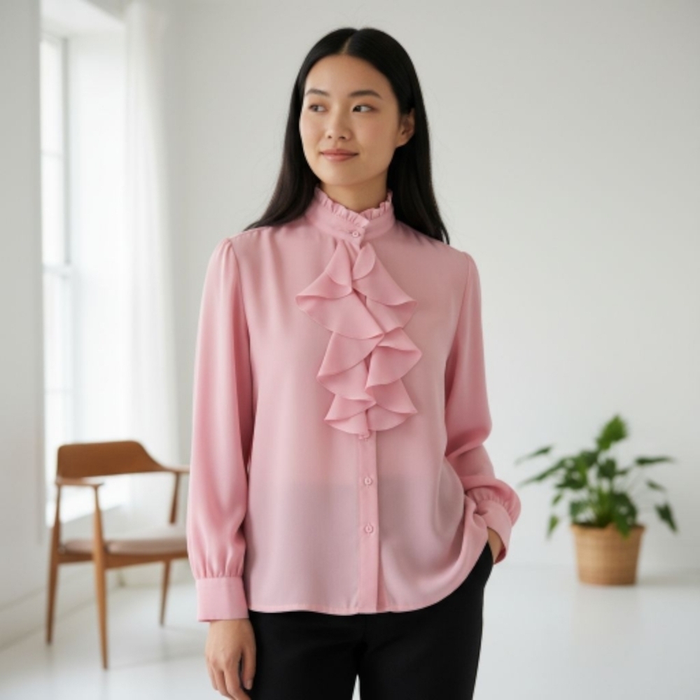 Vintage Top with Ruffles